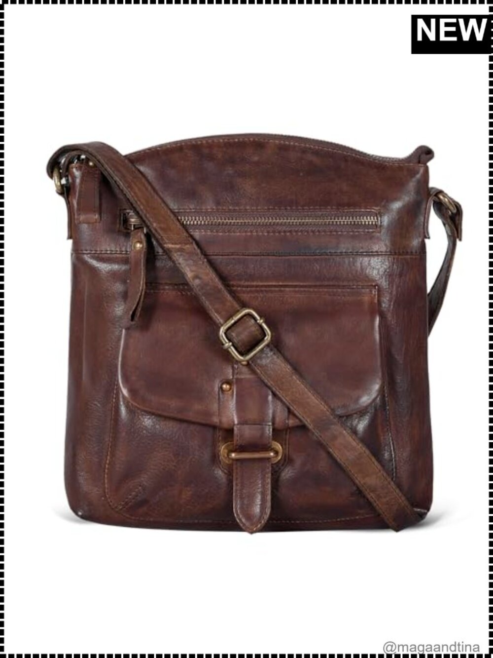 Genuine Leather Crossbody Bag For Women Medium Handbag